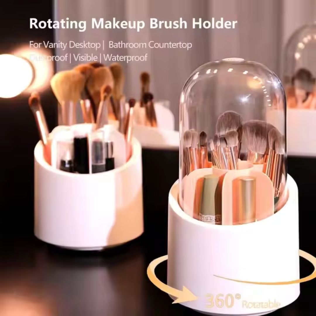 360 Rotating Makeup Brush Holder Organizer_img_2