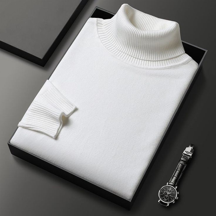 Classic White Turtleneck Sweater_img_1