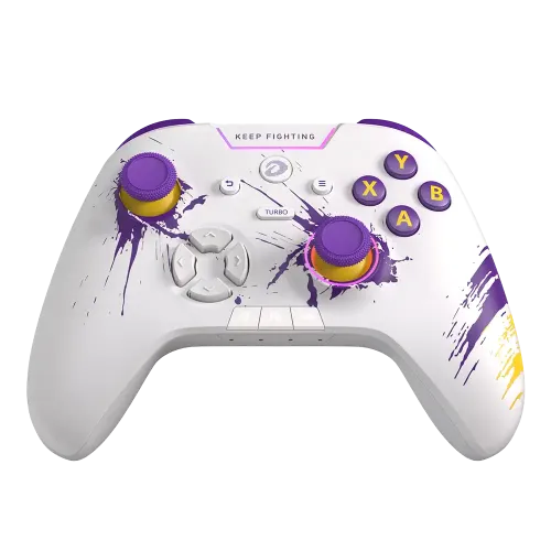 (Stock Out) DAREU H105 Tri-Mode Wireless Gamepad 360° Joystick Controller (White Purple)