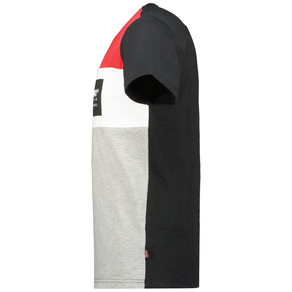 Men's T-shirt Short Sleeve, Round Neck Black_img_3