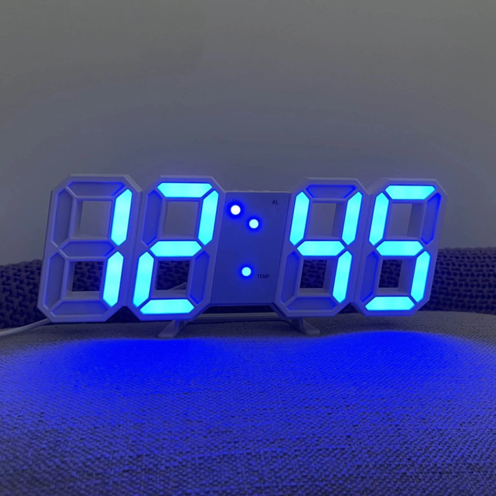 3D LED Digital Clock Glowing Decoration Wall Or Table Clock