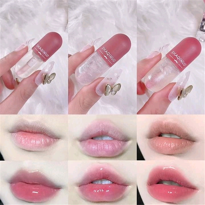 shaqinuo moisturizing lip gloss capsule set