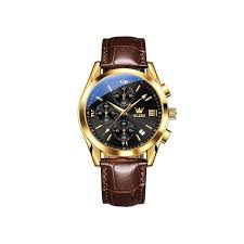 Artificial Leather Chronograph Wrist Watch For Men_img_2