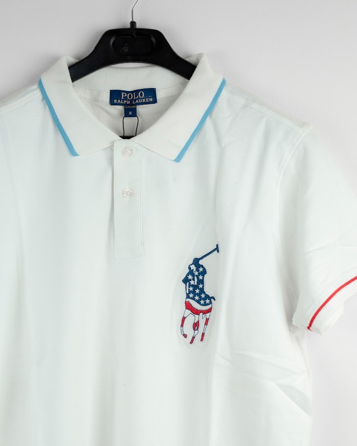 RL P1 100% Combed Cotton Polo White_img_1
