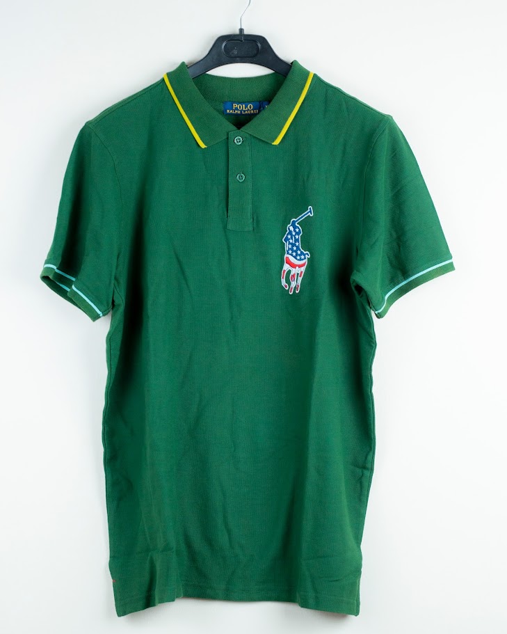 RL P1 100% Combed Cotton Polo Green_img_0