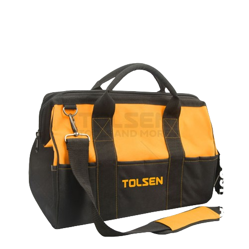 TOLSEN 80101 Tool Bag, Industrial, 17", Rigid Frame, Adjustable Shoulder Strap, Lightweight | Model: 80101_img_1