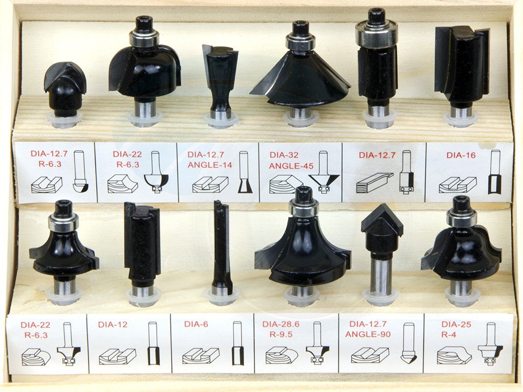 TOLSEN 75680 12Pcs Carbide Router Bits Set, 1/4" Shank, Professional Woodworking Set | Model: 75680_img_2