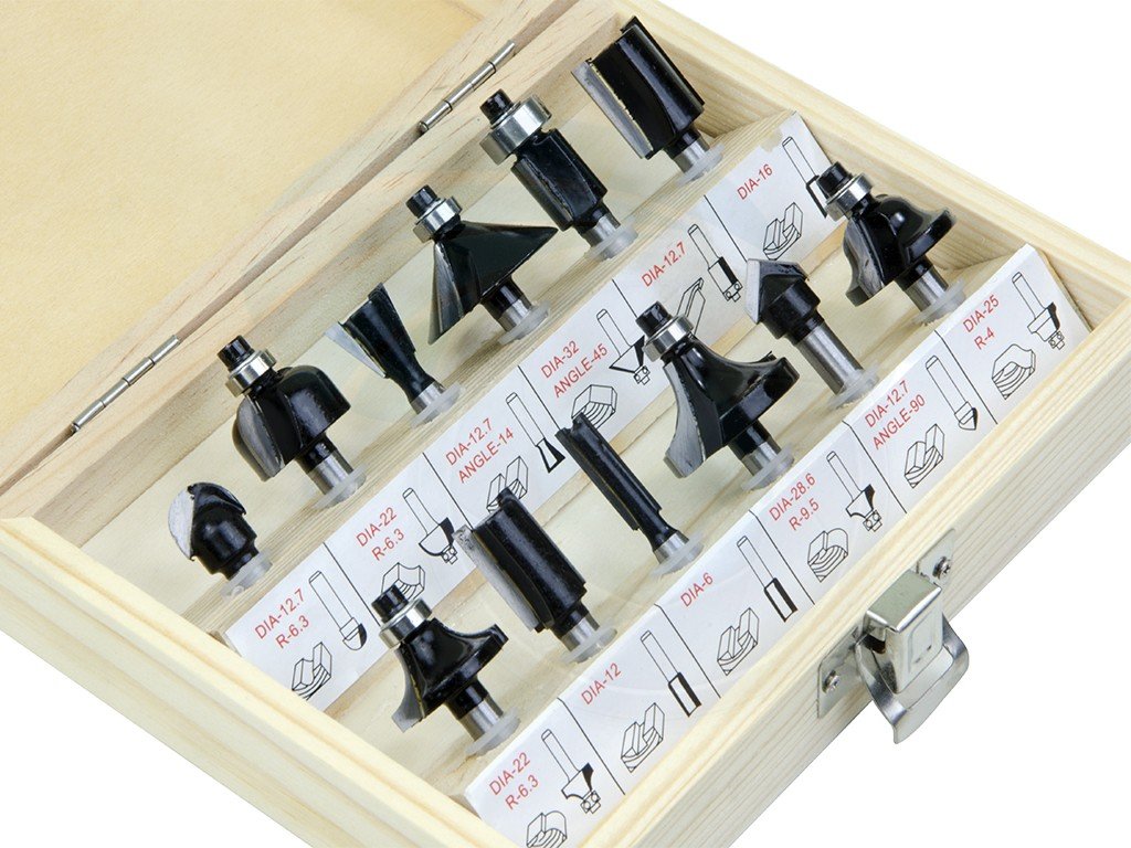 TOLSEN 75680 12Pcs Carbide Router Bits Set, 1/4" Shank, Professional Woodworking Set | Model: 75680_img_4
