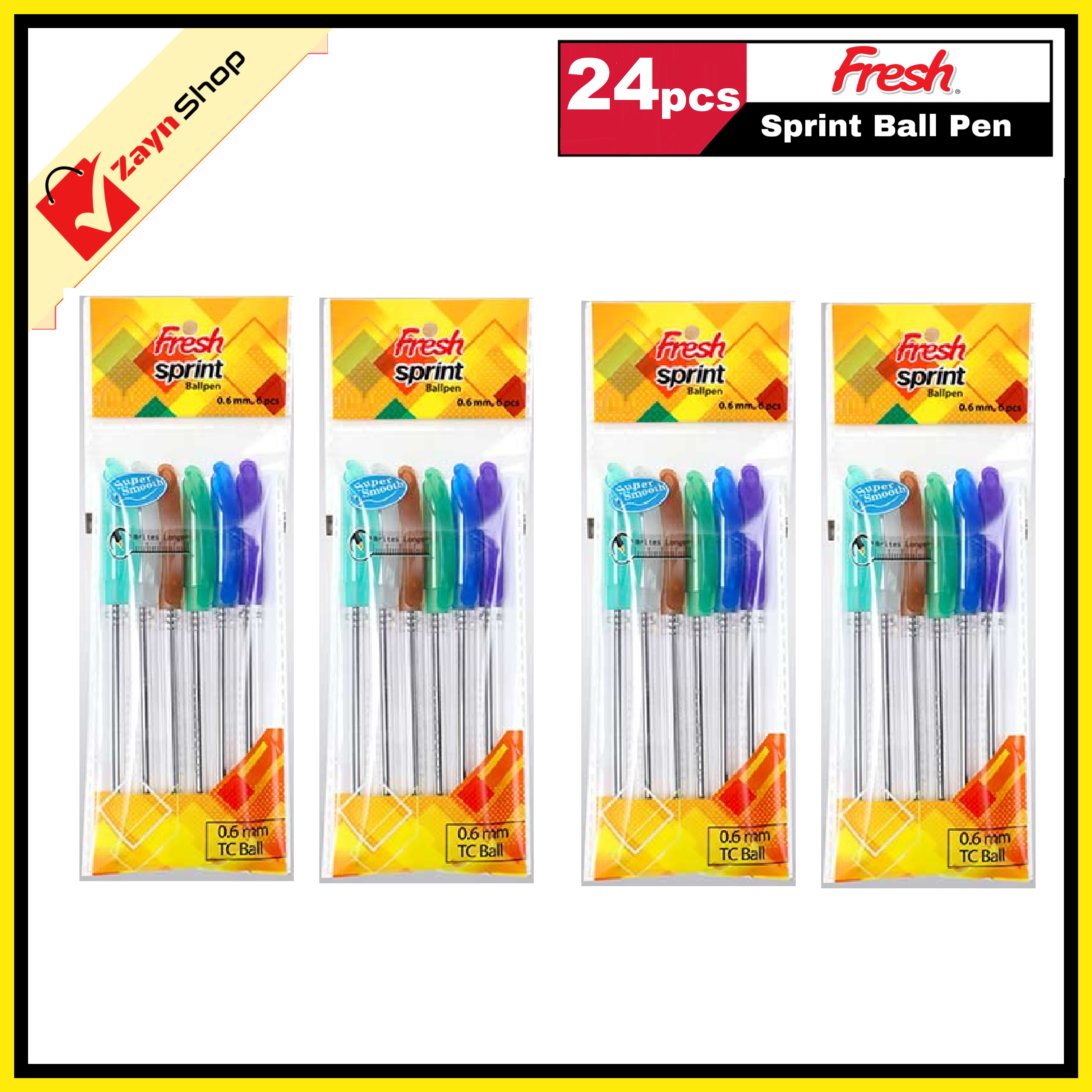 Fresh Sprint Ball Pen 0.6mm pack of 24 pcs_img_2