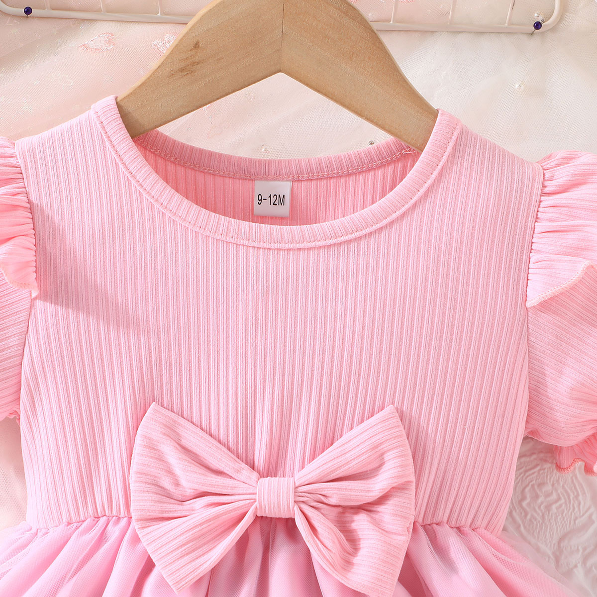 Baby Girl Sweet Pink Butterfly Tulle Princess Dress (6 months to 3 years)_img_3
