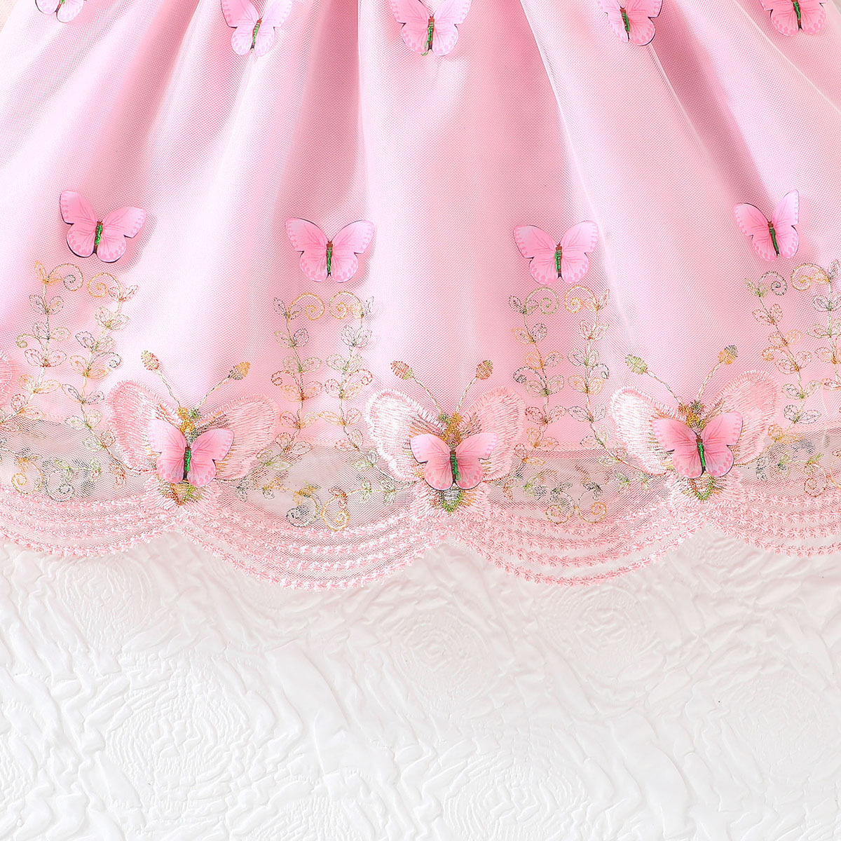 Baby Girl Sweet Pink Butterfly Tulle Princess Dress (6 months to 3 years)_img_6