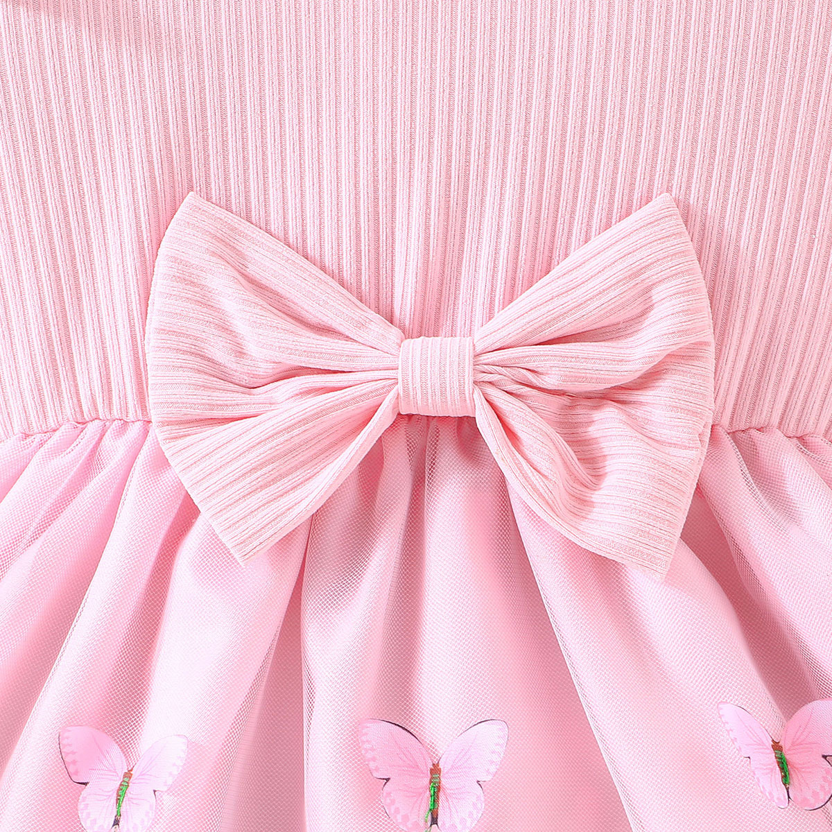 Baby Girl Sweet Pink Butterfly Tulle Princess Dress (6 months to 3 years)_img_5