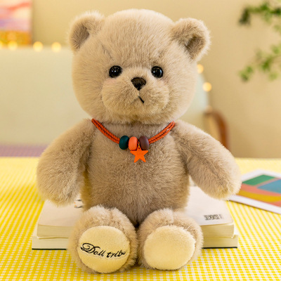 Adorable Bear Cub Plush Toy: Lucky Rag Doll for Children 28cm_img_2