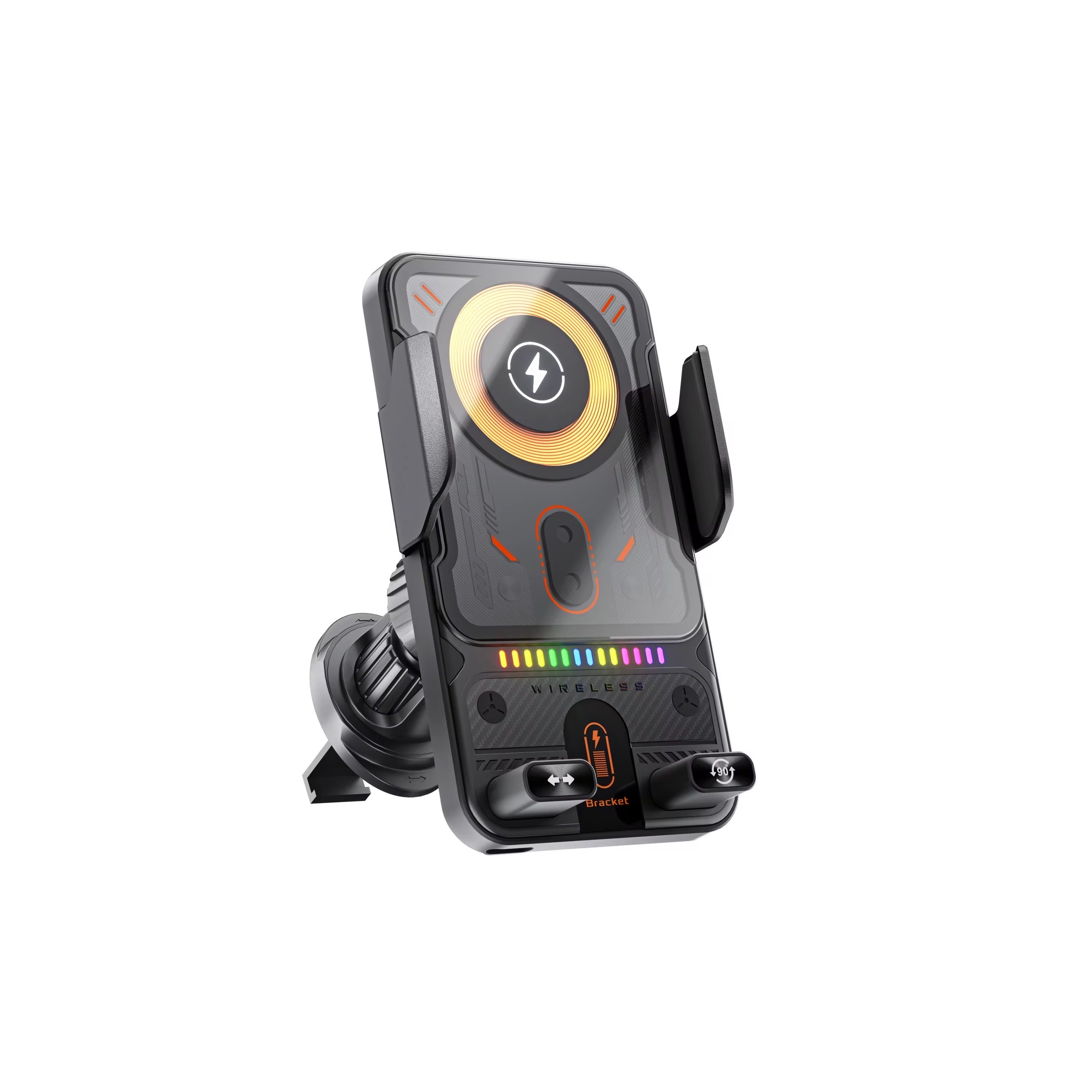 Transparent Electric Wireless Changing Phone Holder_img_8