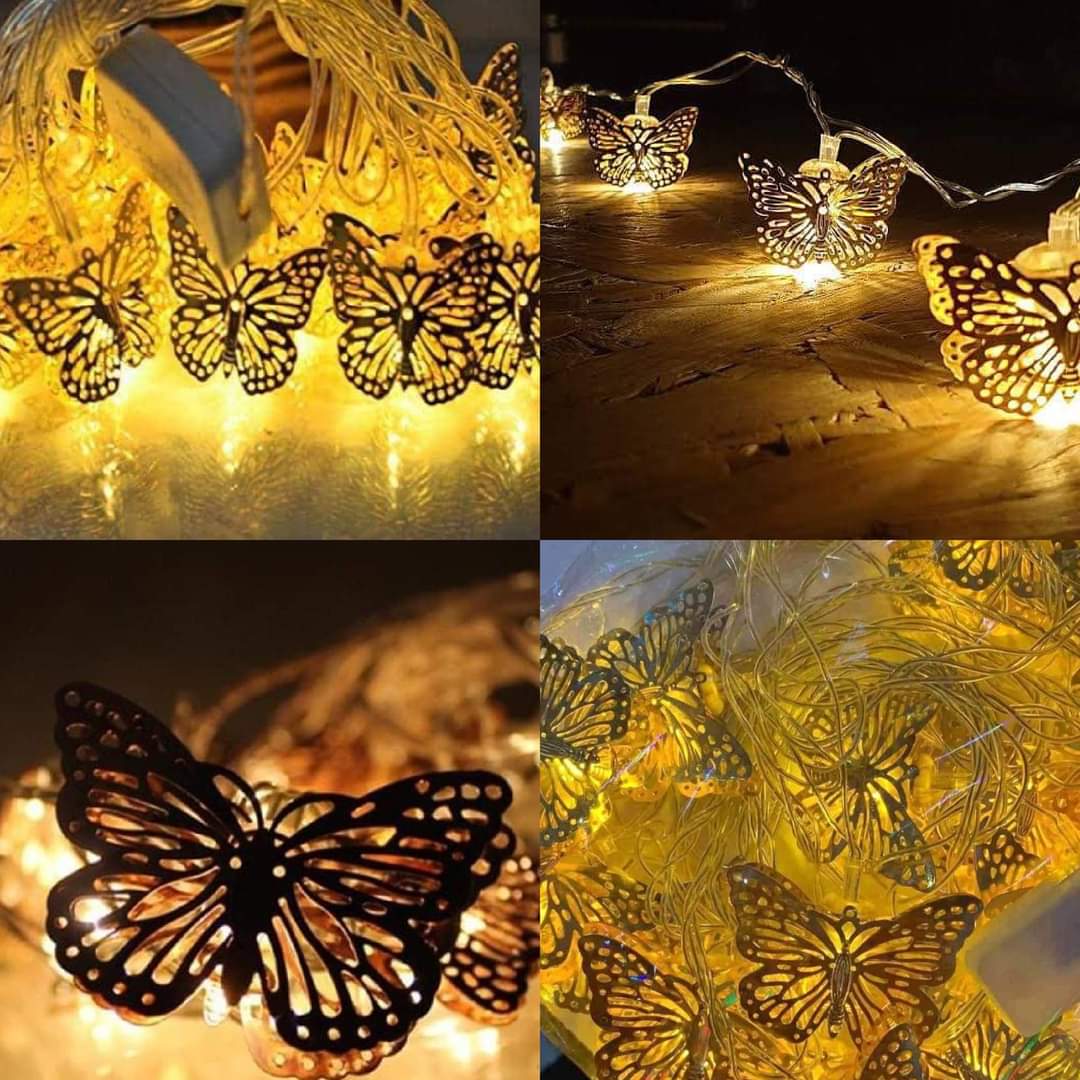 20 LED Metal Butterfly Golden String Fairy Light
