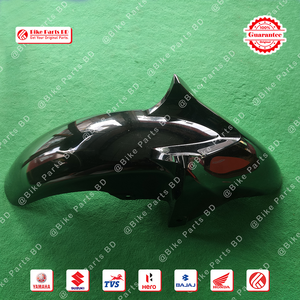 Mudguard (Black) for Yamaha FZS V2 (Dark Night) bike.