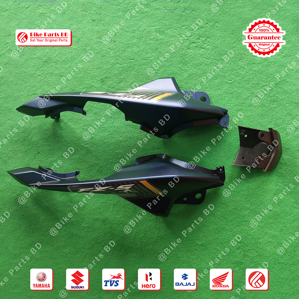 Cover-5 with Back Panel for Yamaha FZS V2 (Armada Blue) bike. thumbnail 2