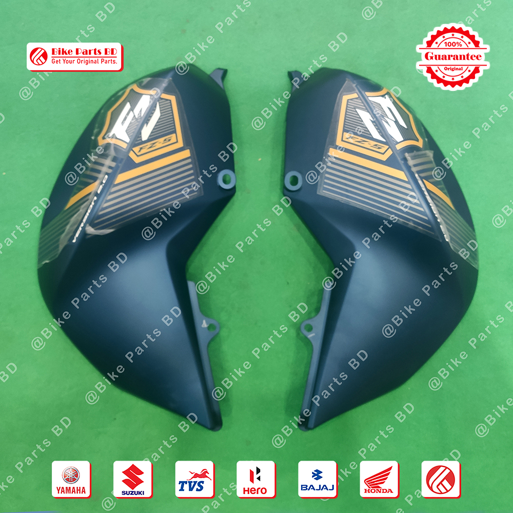 Tanky Box for Yamaha FZS V2 (Armada Blue) bike. thumbnail 2
