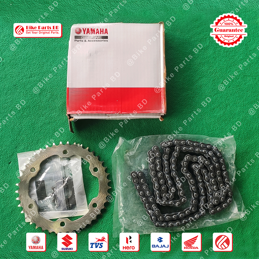 Chain Sprocket set for Yamaha FZS V2 (Double Disk), FZS V3, FZS V4 bike.