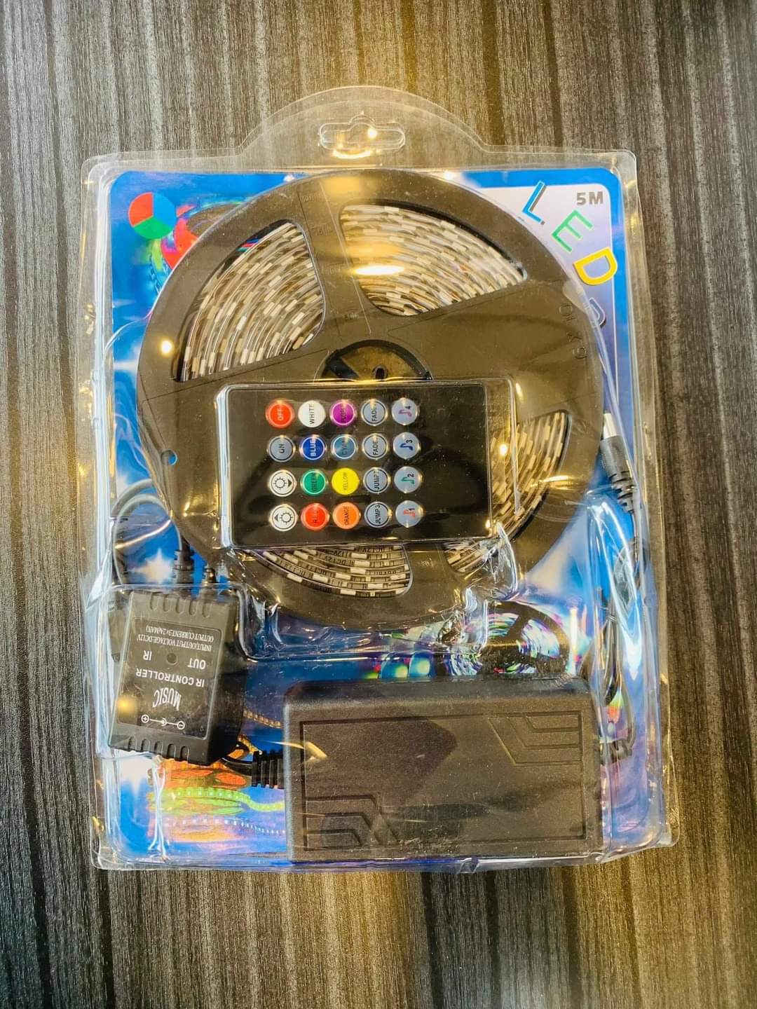 Waterproof 16 Color Music Sync RGB Strip Light 5M