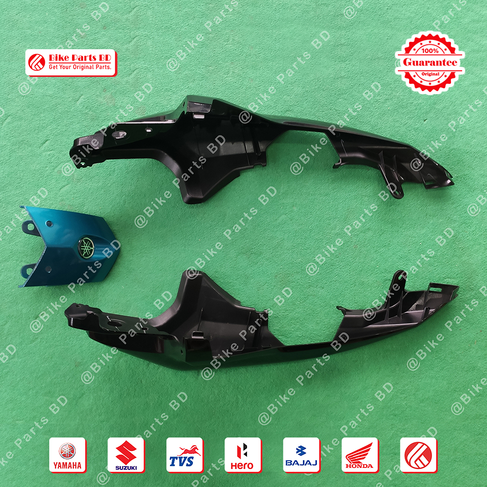 Cover-5 with Back Panel for Yamaha Fazer V2 (Black) bike.