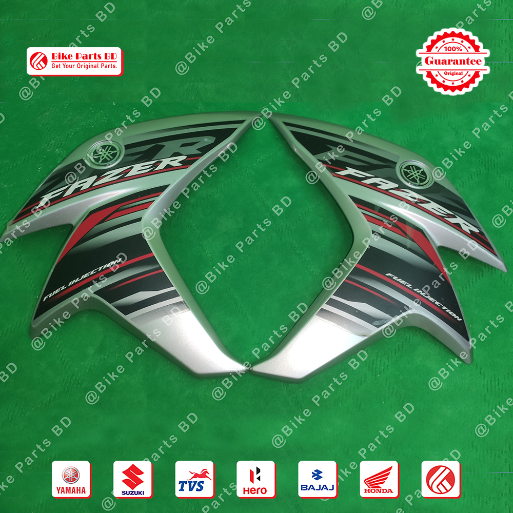 1/2 Part for Yamaha Fazer V2 (White-Red) bike.