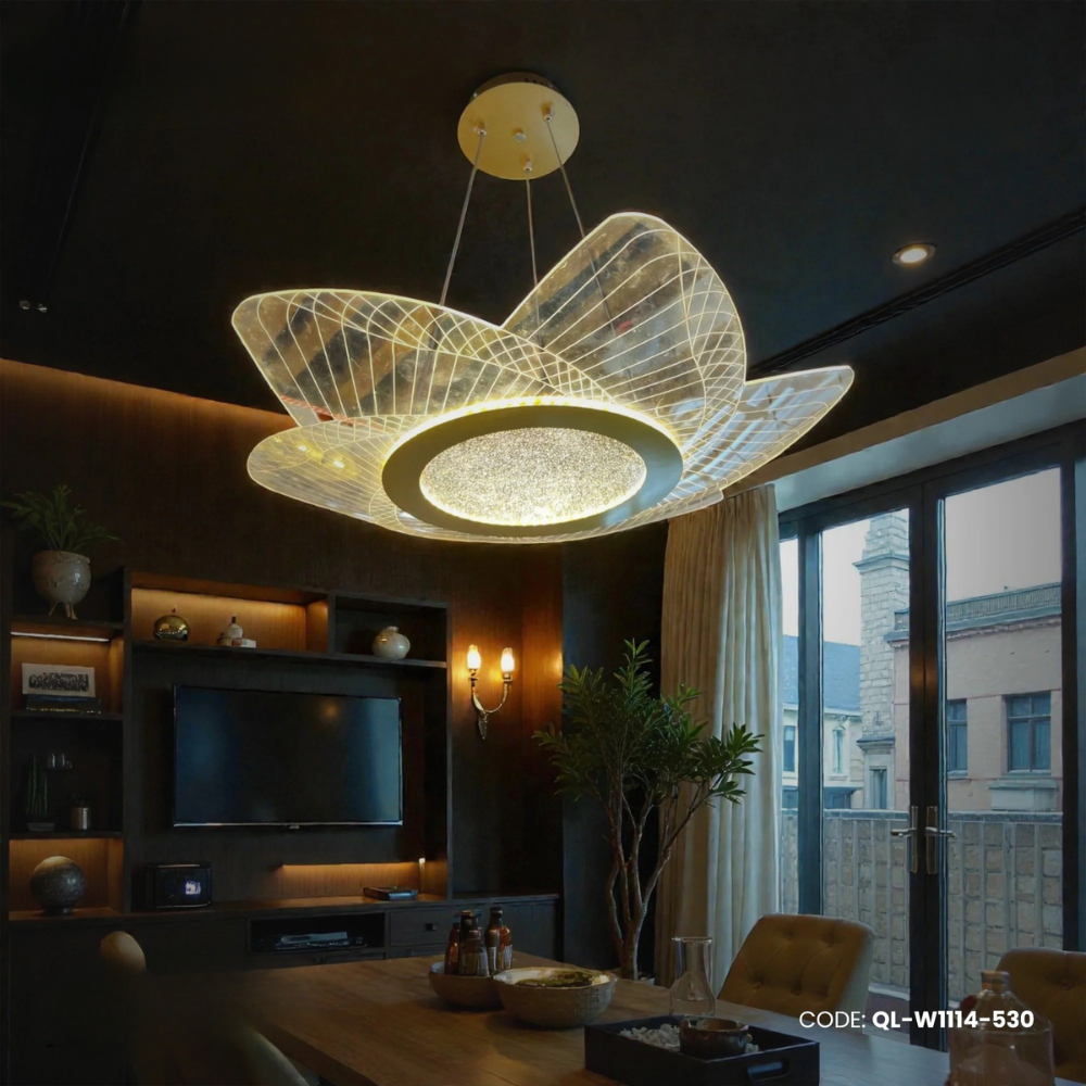 Qulik Florence Modern Hanging Acrylic LED Ceiling Light (QL-W1114-530 )