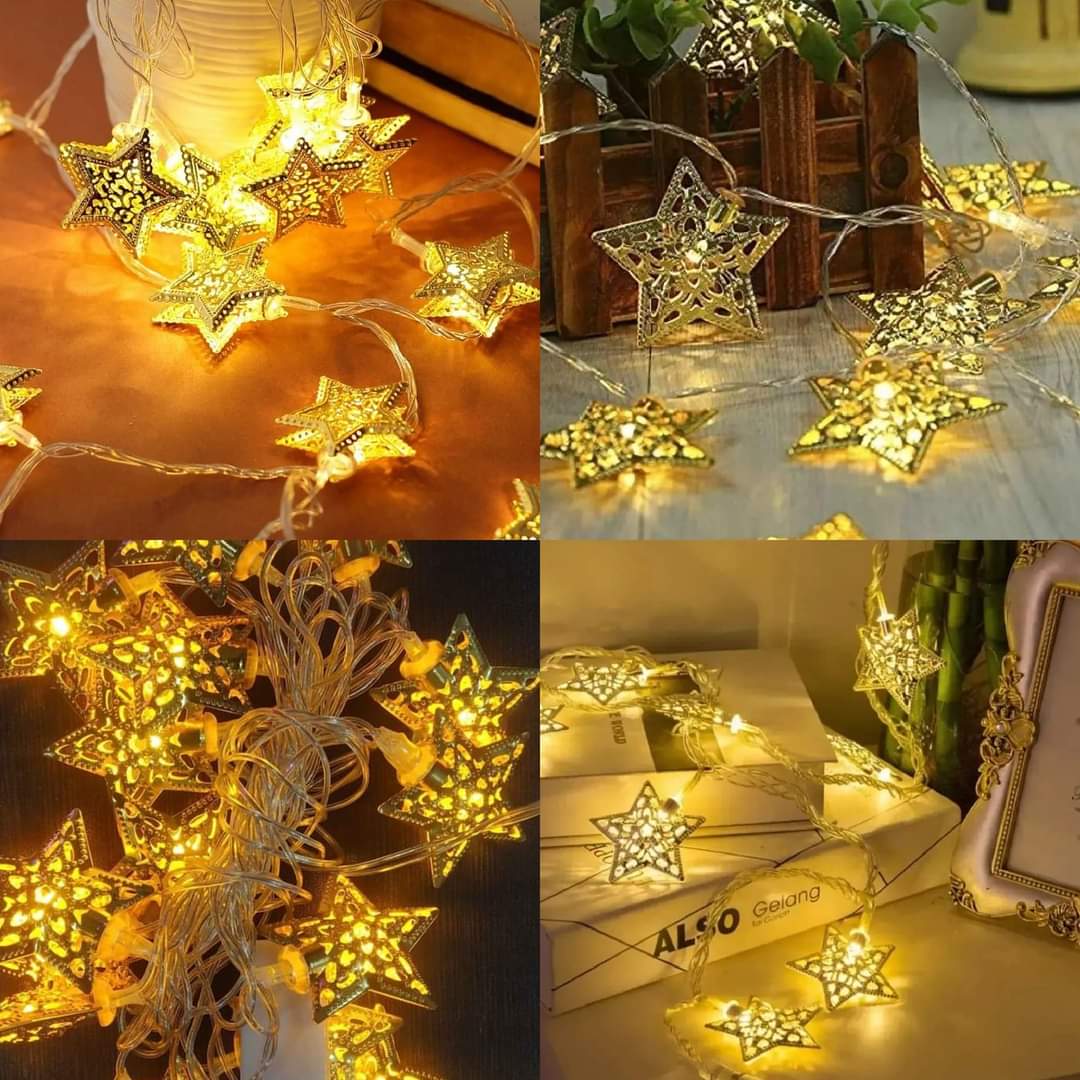 20 LED Metal Star String Fairy Light