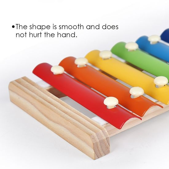 Kids Wooden Rainbow Xylophone – Musical Educational Toy_img_4