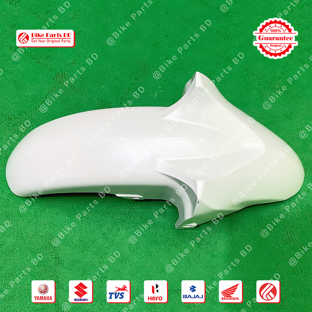 Mudguard for Yamaha FZS V1, FZS V2, Fazer V1, Fazer V2 (White-Color) bike.