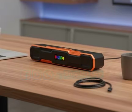 HM 860 Wireless Soundbar Super Bass Woofer | Bluetooth 5.2, RGB LED, Waterproof | Price in BD_img_1