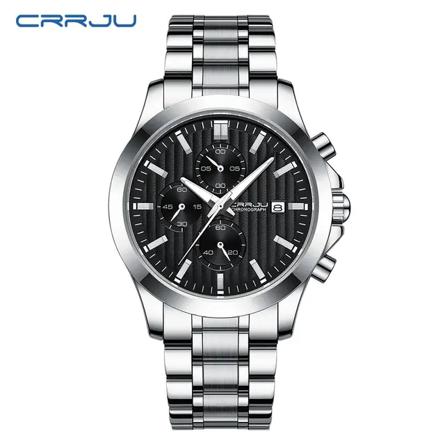 Stainless Steel Chronograph Watch for Men_img_3