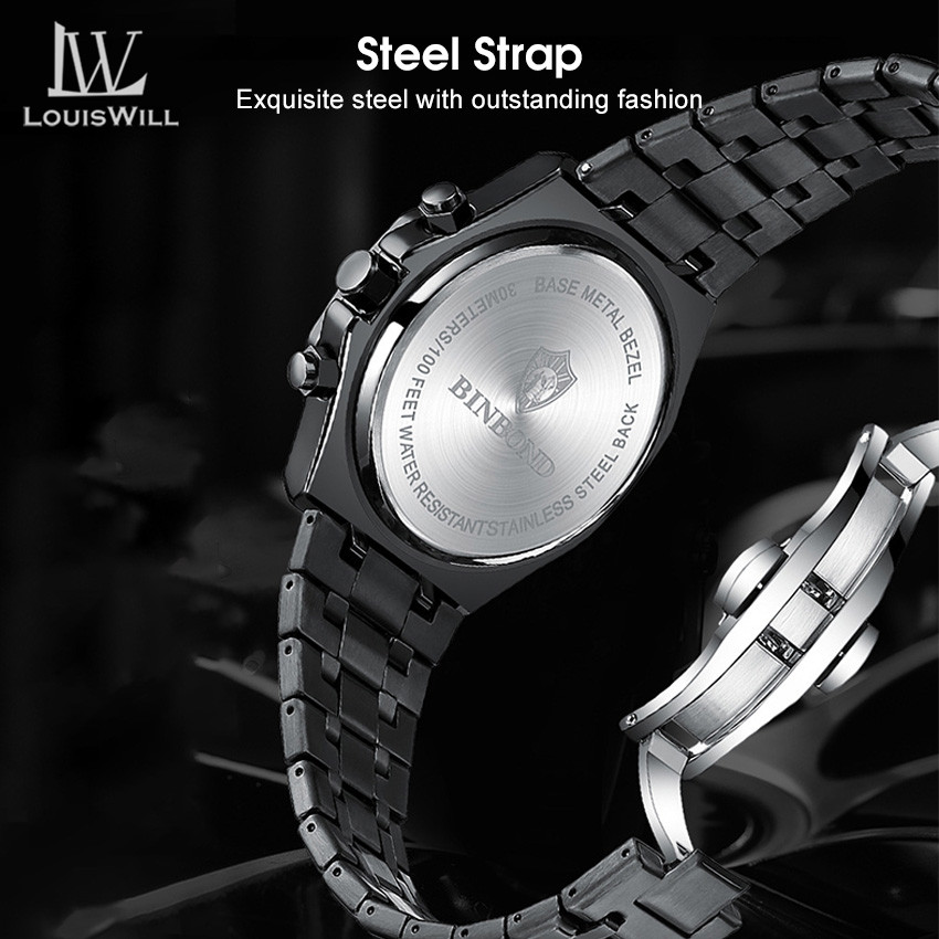 💥LouisWill Multi-function Waterproof Watch With Calendar_img_6