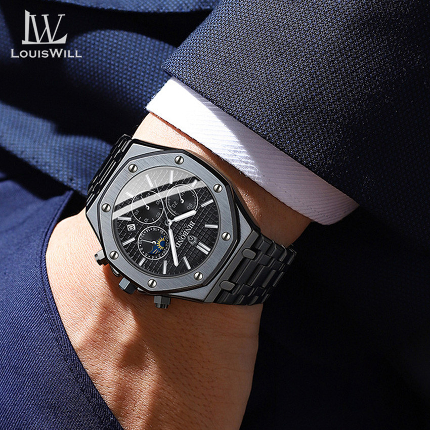 💥LouisWill Multi-function Waterproof Watch With Calendar_img_7