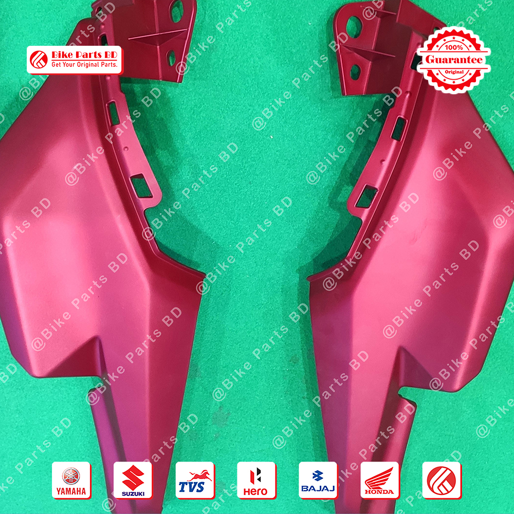 Back Panel for Yamaha FZS V3 (Mat Red) bike. thumbnail 2