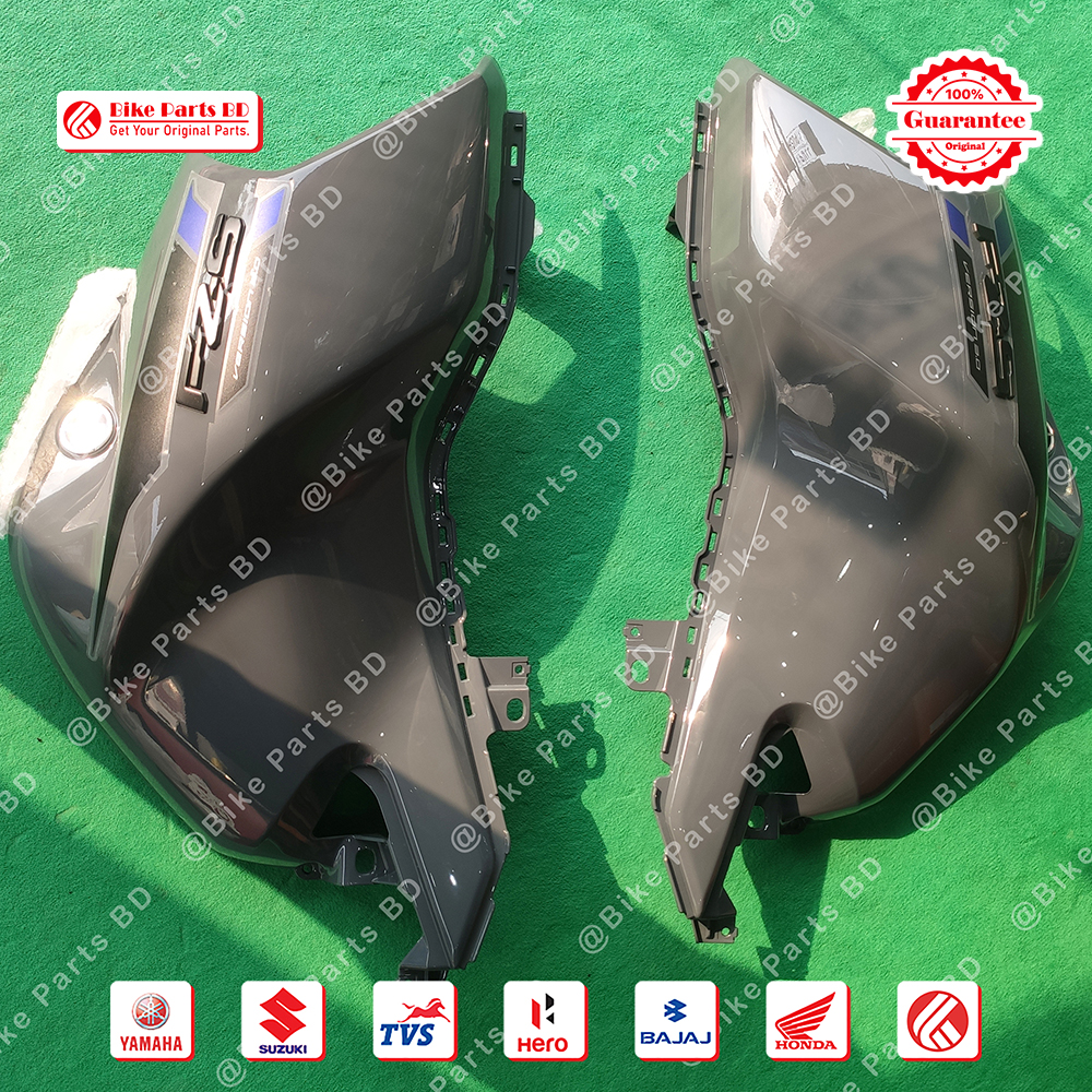 Tanky Box for Yamaha FZS V3 Deluxe (Metallic Grey) bike. thumbnail 2