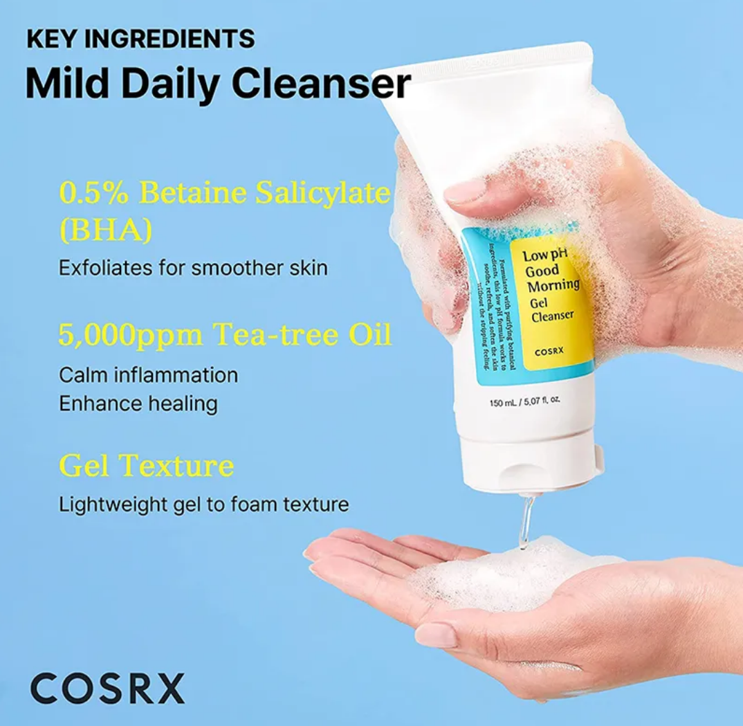 COSRX Low pH Good Morning Gel Cleanser (150ml) thumbnail 2