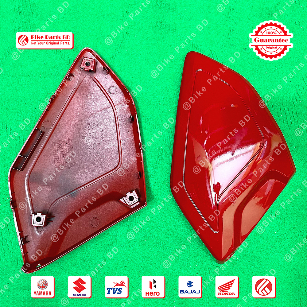 Side Cover Top (Glossy Red) for Yamaha FZS V3 bike.