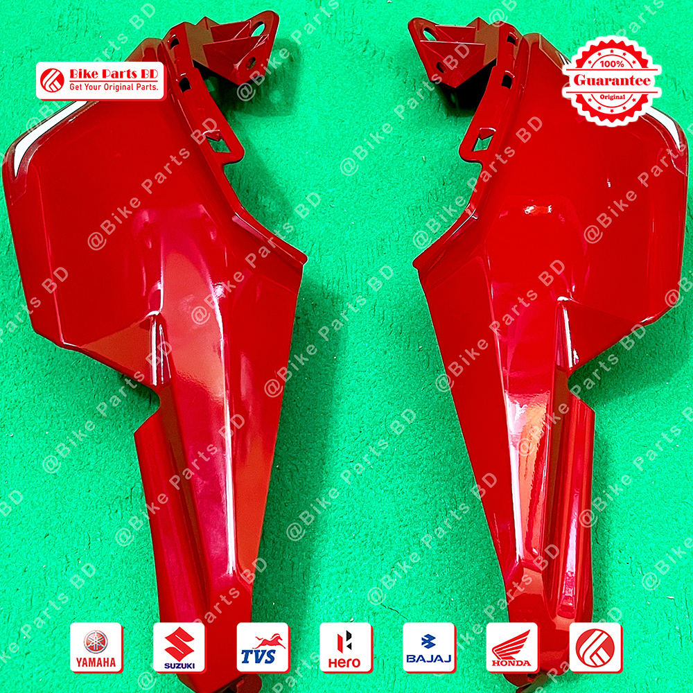 Back Panel for Yamaha FZS V3 (Glossy Red) bike.
