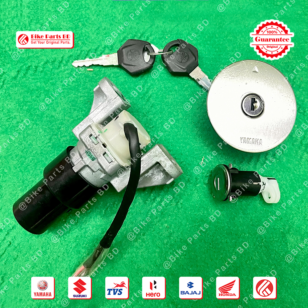 Lock set for Yamaha FZS V3 & FZS V3 Deluxe bike. thumbnail 2