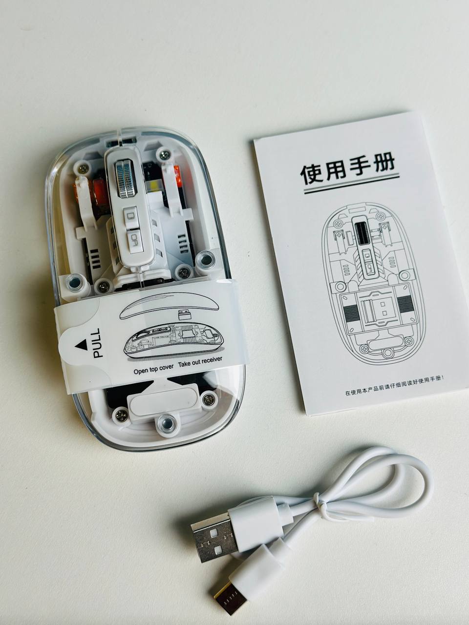 GearUP WM30 Transparent Crystal 2.4G + Bluetooth Magnetic Wireless Mouse- Price in Bangladesh