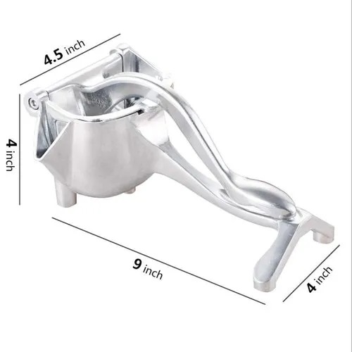 Heavy Duty Aluminum Hand Press Fruit Juicer | Manual Lemon, Lime & Orange Squeezer for Home & Kitchen (Silver) | Price in BD_img_1