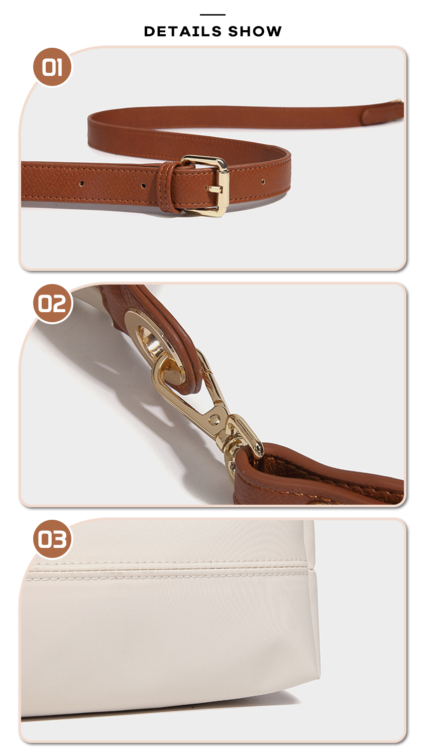 💥MATEYOYO Women Handbag Korean Sling Bag Ins Fashion Shoulder Bag Dual Use Leisure Style Casual Summer Hand Bag Messenger Bag Women Beach Bag Oxford Bag_img_10