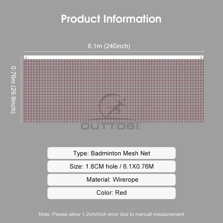 💥Outtobe Standard Badminton Mesh Net_img_6