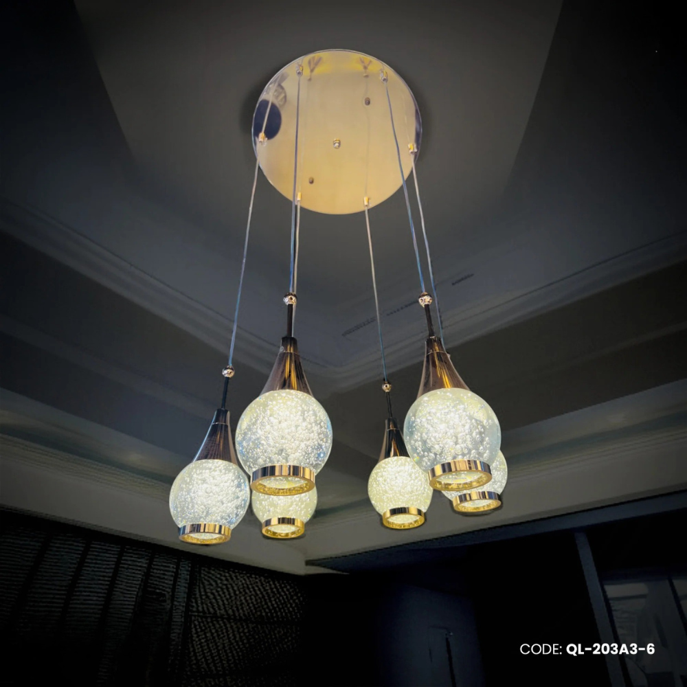 Qulik Modern Aurora Drops 3 Color Hanging Lights (QL-203A3-6)_img_0