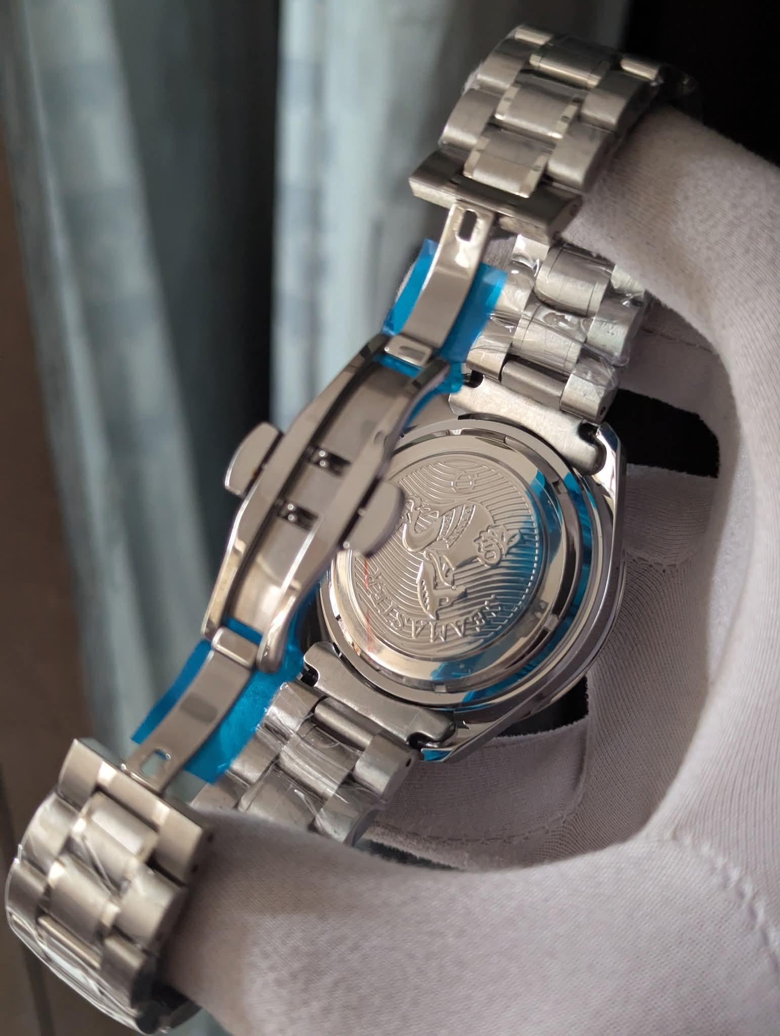 Omega Chronograph Watch Red Face_img_5