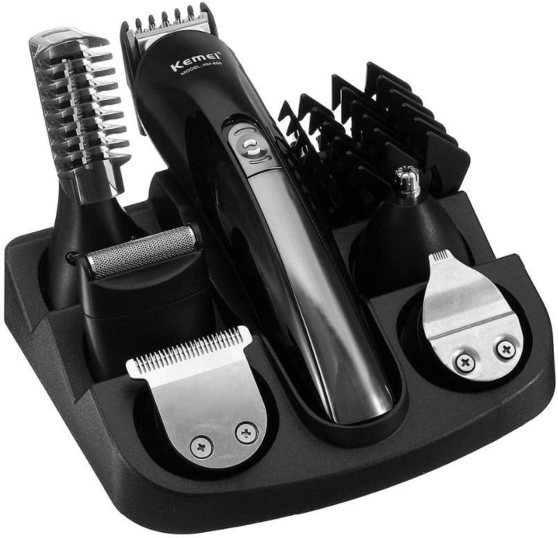 Kemei KM - 600 Professional Hair Trimmer 6 In 1 Hair Clipper Shaver Sets Electric Shaver Beard Trimmer Hair Cutting Machine_img_0