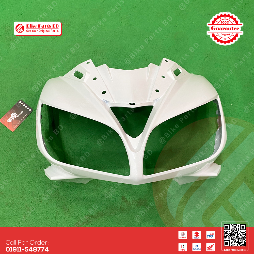 Metershed/Faring for Yamaha Fazer V1 White Color bike. thumbnail 1