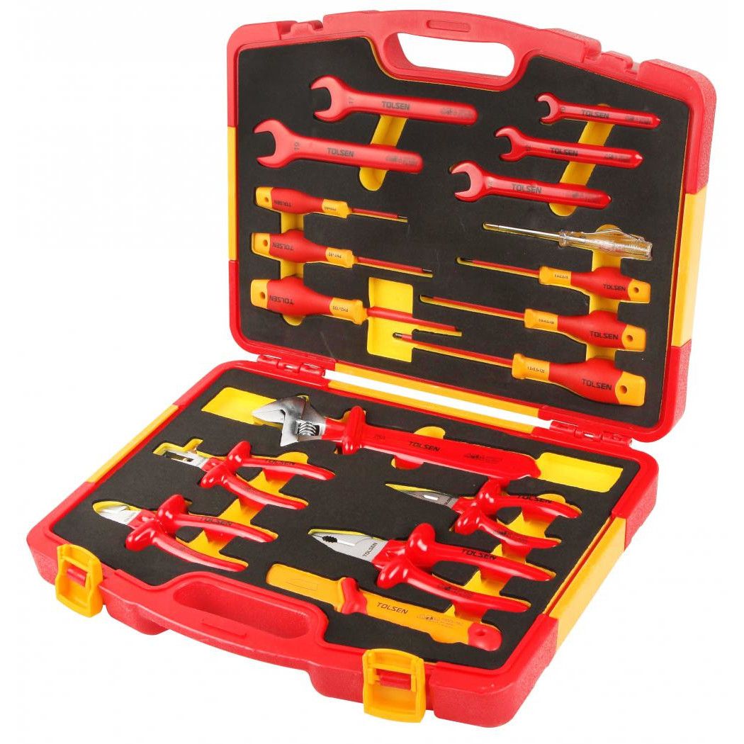 TOLSEN V83718 18Pcs Insulated Hand Tools Set | 1000V VDE/GS Certified | EN60900 | Premium | Model: V83718_img_1