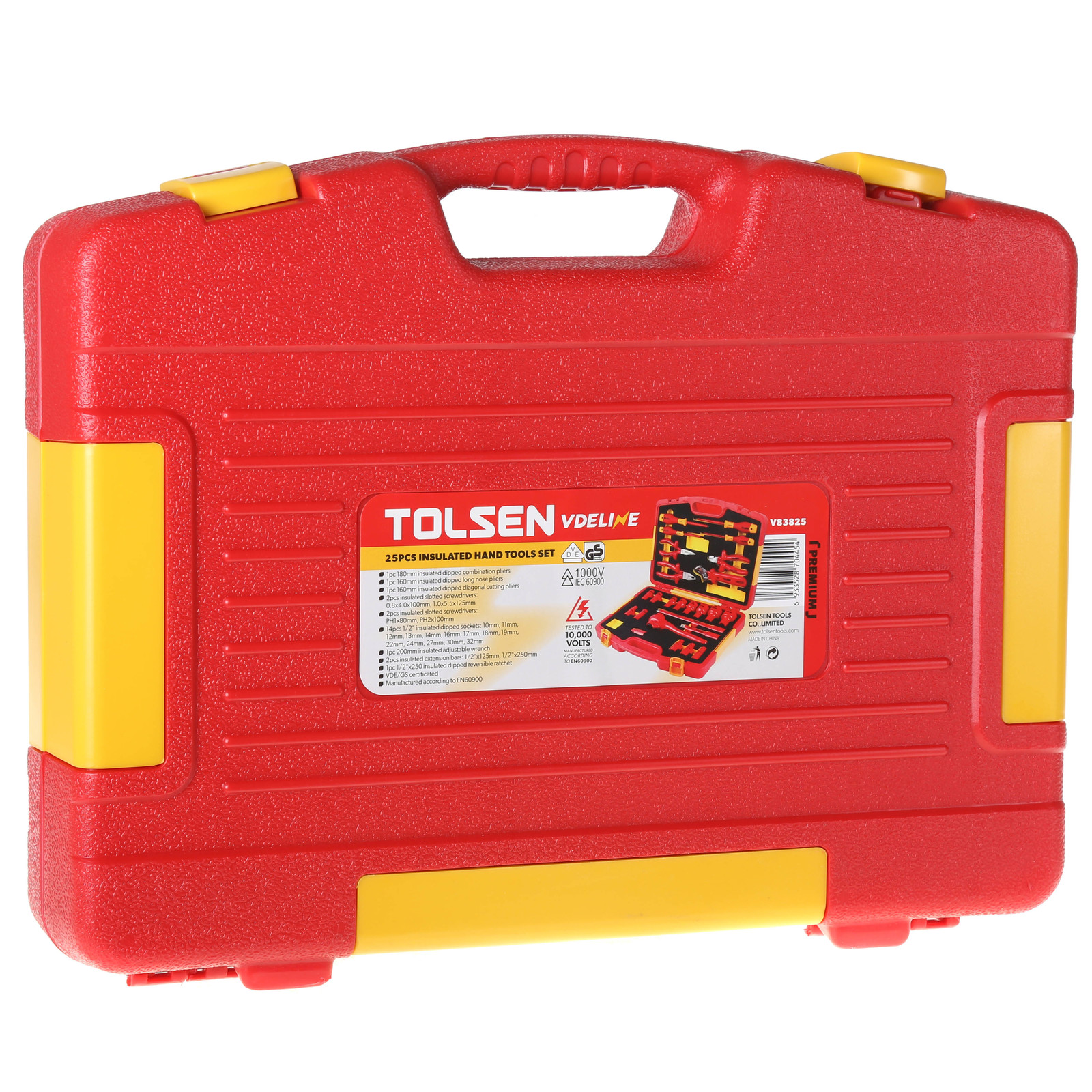 TOLSEN V83825 25Pcs Insulated Hand Tools Set | 1000V VDE/GS Certified | EN60900 | Premium | Model: V83825_img_2
